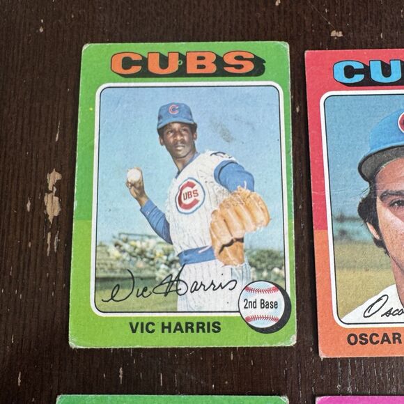 1975 Topps Chicago Cubs 12 Card Lot High Numbers #s Mitterwald LaCock Burris - Picture 2 of 13